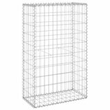 vidaXL Gabion Wall with Lids 60x30x100 cm Galvanised Steel