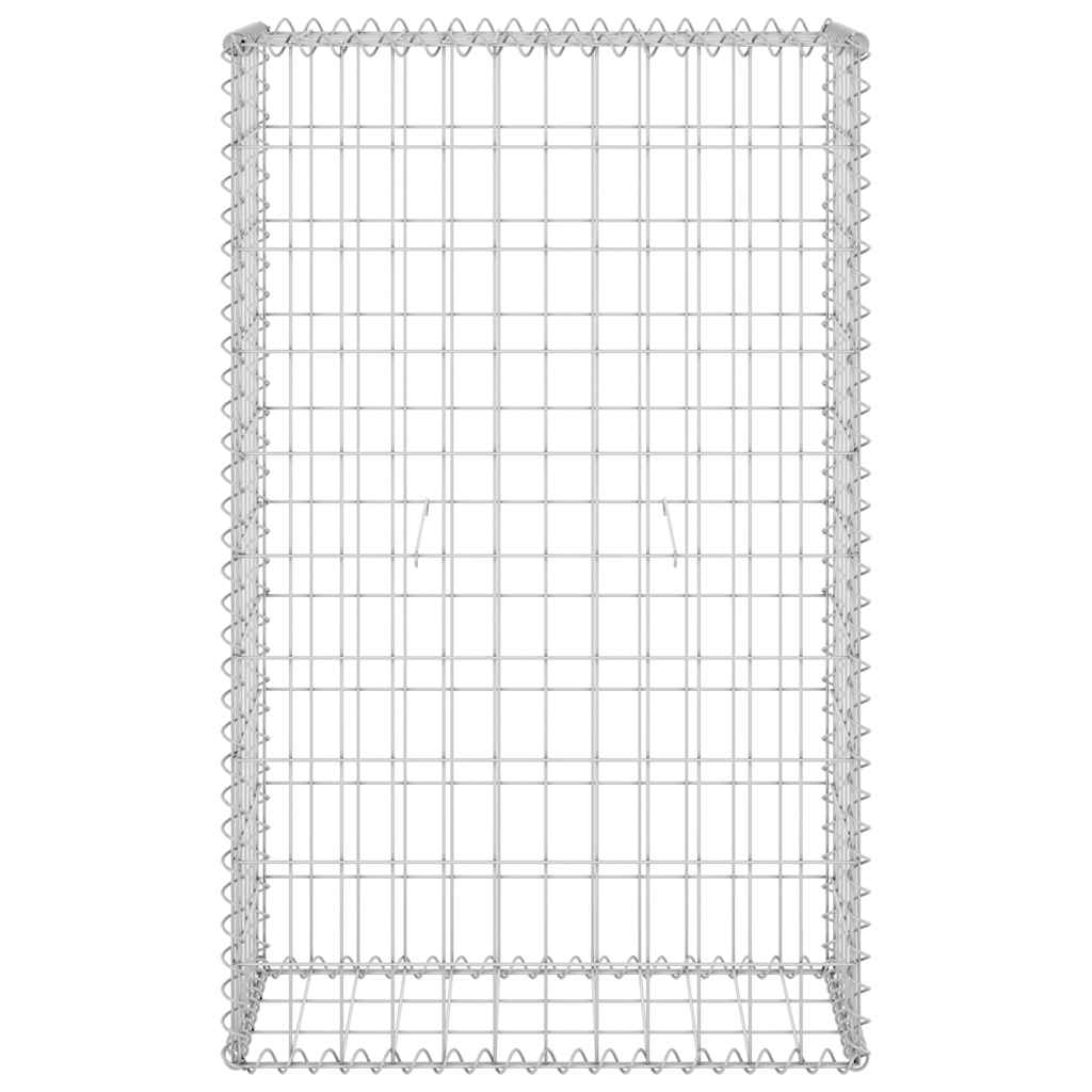 vidaXL Gabion Wall with Lids 60x30x100 cm Galvanised Steel