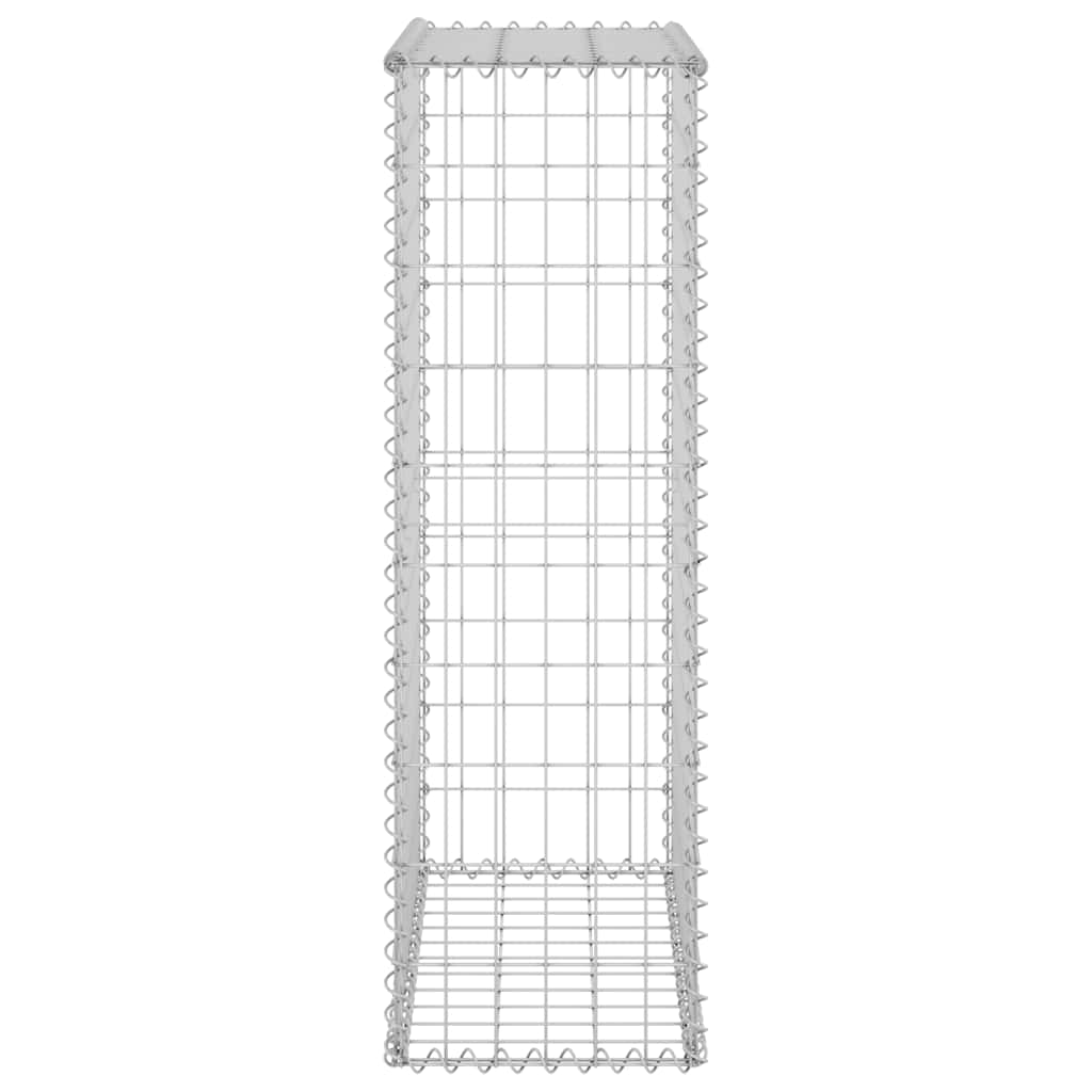 vidaXL Gabion Wall with Lids 60x30x100 cm Galvanised Steel