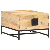 vidaXL Salontafel 67x67x45 cm massief mangohout
