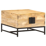vidaXL Salontafel 67x67x45 cm massief mangohout