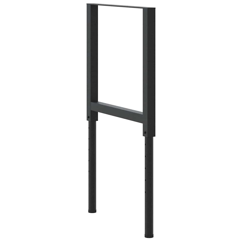 vidaXL Werkbankframes verstelbaar 2 st 55x(69-95,5) cm metaal zwart