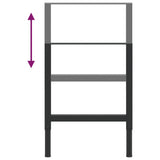 vidaXL Werkbankframes verstelbaar 2 st 55x(69-95,5) cm metaal zwart