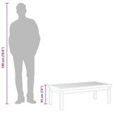 vidaXL Salontafel 100x50x33 cm massief acaciahout