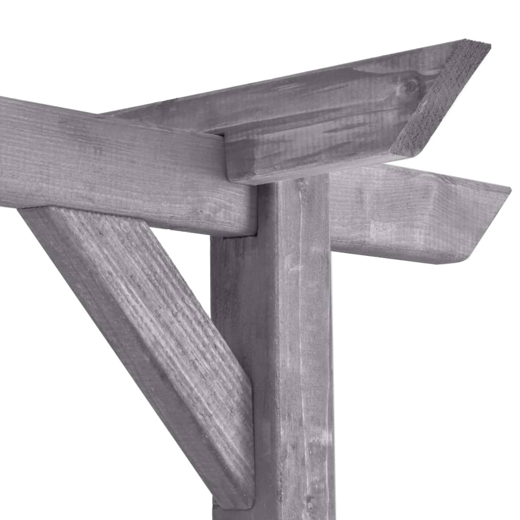 vidaXL Pergola 200x40x205 cm geïmpregneerd grenenhout grijs