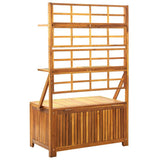 vidaXL Opbergbox met latwerk 99x55x160 cm massief acaciahout