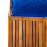 vidaXL Opbergbox met latwerk 99x55x160 cm massief acaciahout