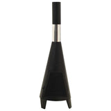 vidaXL Garden Fireplace with Poker 38x38x122 cm Steel