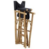vidaXL Régisseursstoelen 2 st inklapbaar donkergrijs bambou et stof