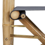 vidaXL Régisseursstoelen 2 st inklapbaar donkergrijs bambou et stof