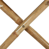 vidaXL Régisseursstoelen 2 st inklapbaar donkergrijs bambou et stof
