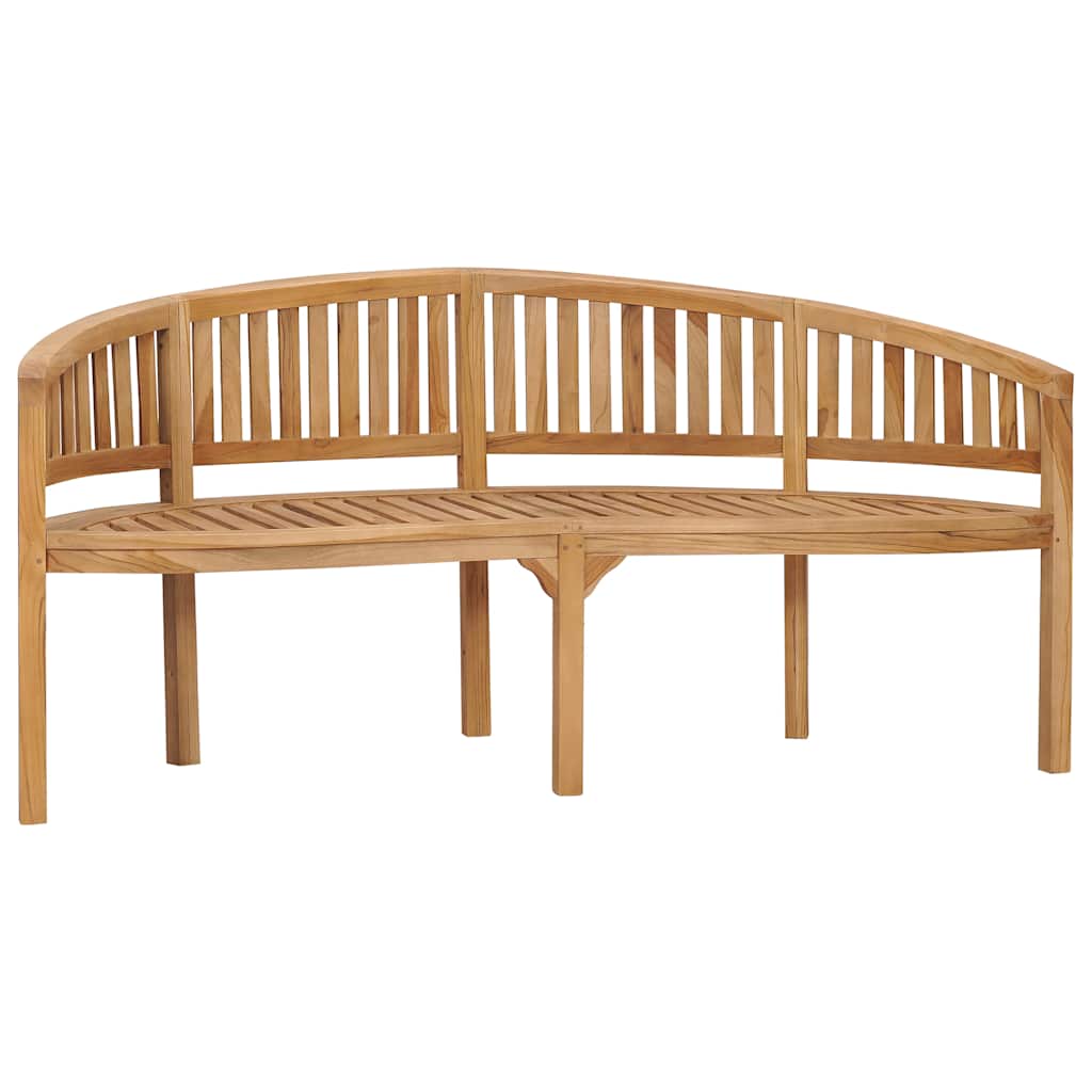 vidaXL Banana-shaped bench 180 cm solid teak wood