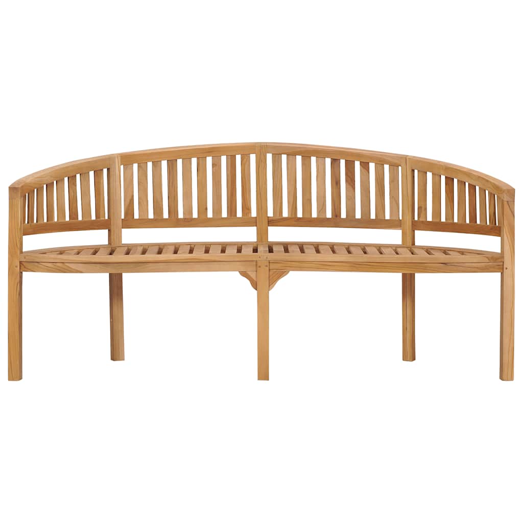 vidaXL Banana-shaped bench 180 cm solid teak wood