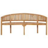vidaXL Banana-shaped bench 180 cm solid teak wood