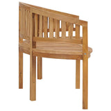 vidaXL Banana-shaped bench 180 cm solid teak wood