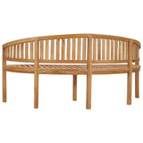 vidaXL Banana-shaped bench 180 cm solid teak wood