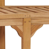 vidaXL Banana-shaped bench 180 cm solid teak wood