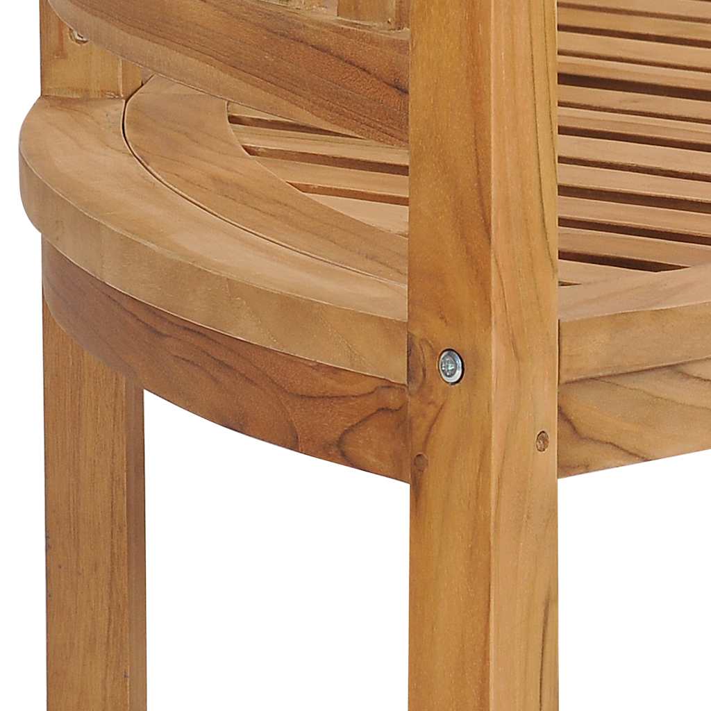 vidaXL Banana-shaped bench 180 cm solid teak wood
