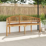 vidaXL Banana-shaped bench 180 cm solid teak wood