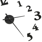 vidaXL 3D-wandklok modern XXL 100 cm noir et blanc