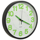 vidaXL Luminous Wall Clock 30 cm Black