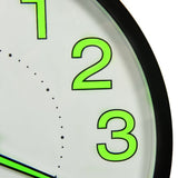 vidaXL Luminous Wall Clock 30 cm Black