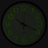 vidaXL Luminous Wall Clock 30 cm Black