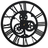 vidaXL Wandklok 30 cm acrylique noir
