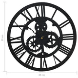 vidaXL Wandklok 30 cm acrylique noir