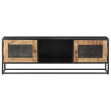 vidaXL Tv-meubel 120x30x40 cm ruw mangohout