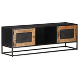 vidaXL Tv-meubel 120x30x40 cm ruw mangohout