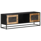 vidaXL Tv-meubel 120x30x40 cm ruw mangohout