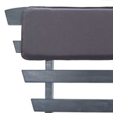 vidaXL Banquette de jardin avec coussins 2 en 1 190 cm en acacia massif gris