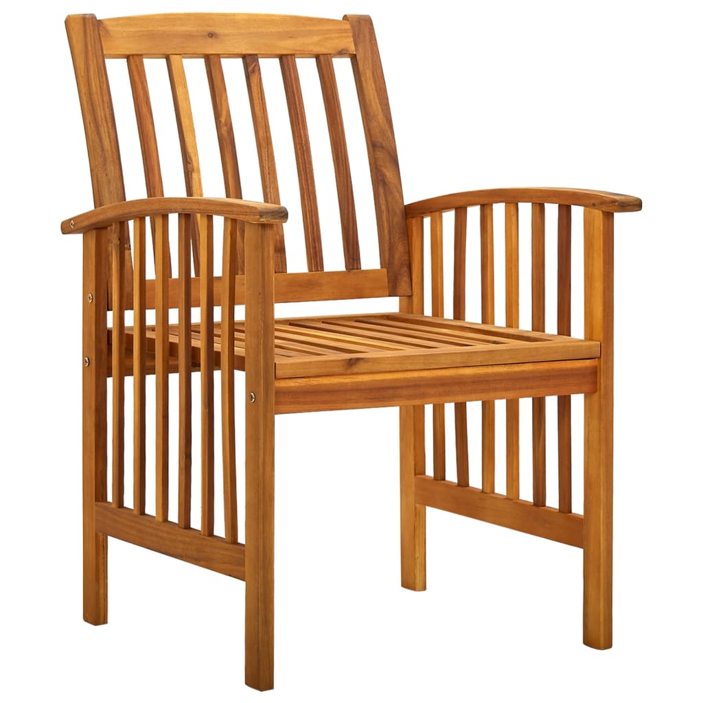 vidaXL Tuinstoelen 4 stuks met kussens, massief acaciahout