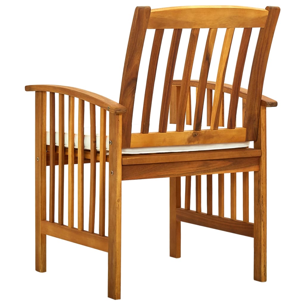 vidaXL Tuinstoelen 4 stuks met kussens, massief acaciahout