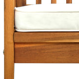vidaXL Garden Bench with Cushion 119 cm Solid Acacia Wood