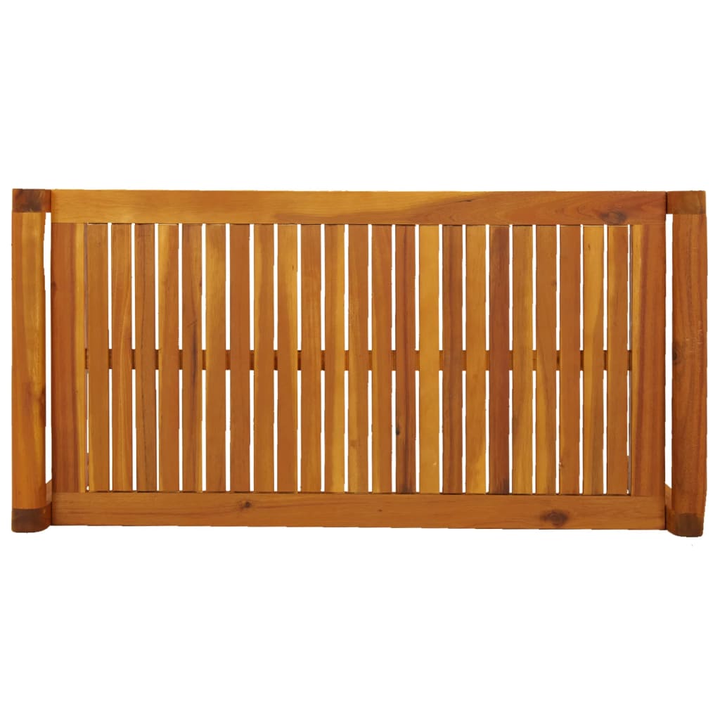 vidaXL 2-delige Loungeset met crèmewitte kussens massief hout