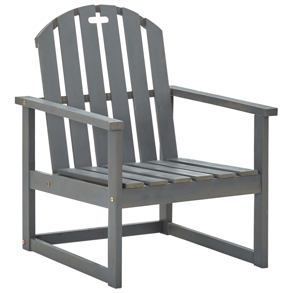 vidaXL Jardin 2 st massif acaciahout gris