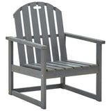 vidaXL Jardin 2 st massif acaciahout gris