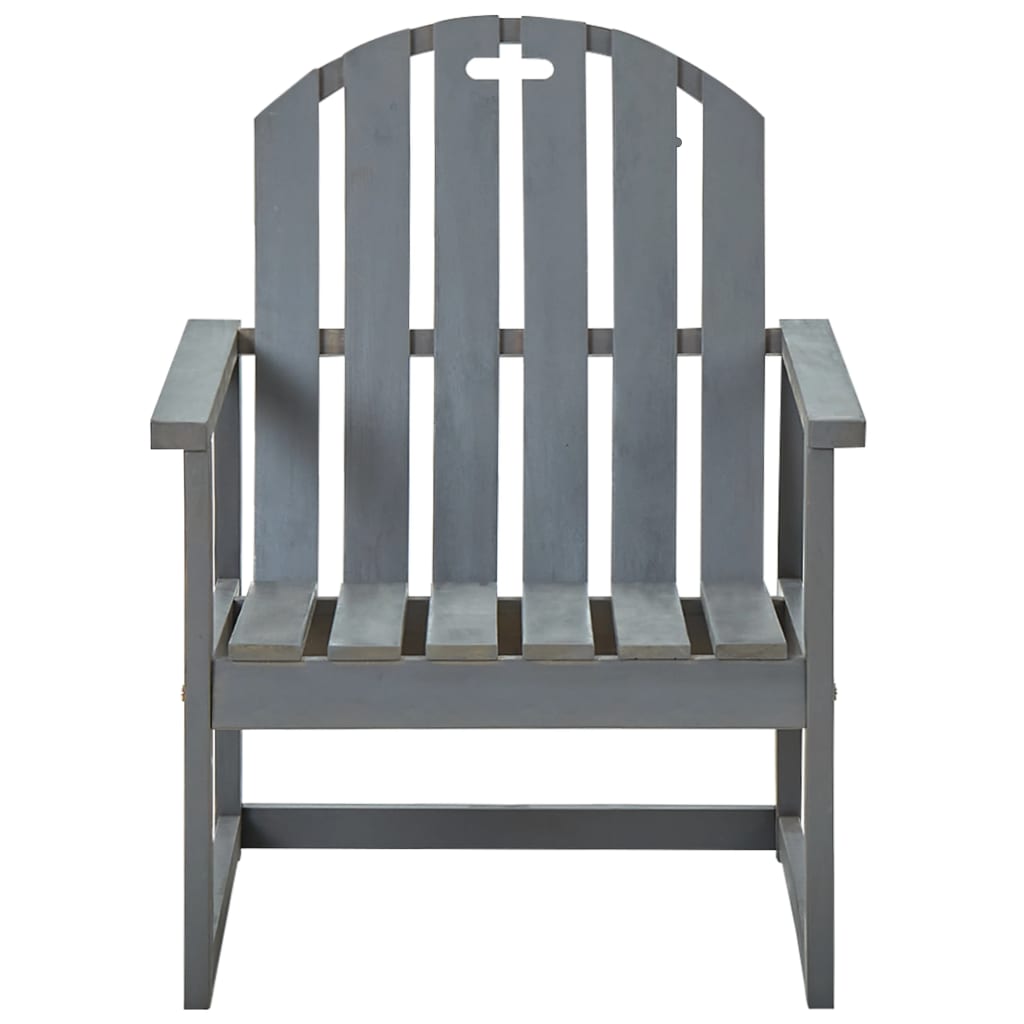 vidaXL Jardin 2 st massif acaciahout gris