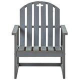 vidaXL Jardin 2 st massif acaciahout gris