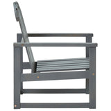 vidaXL Jardin 2 st massif acaciahout gris