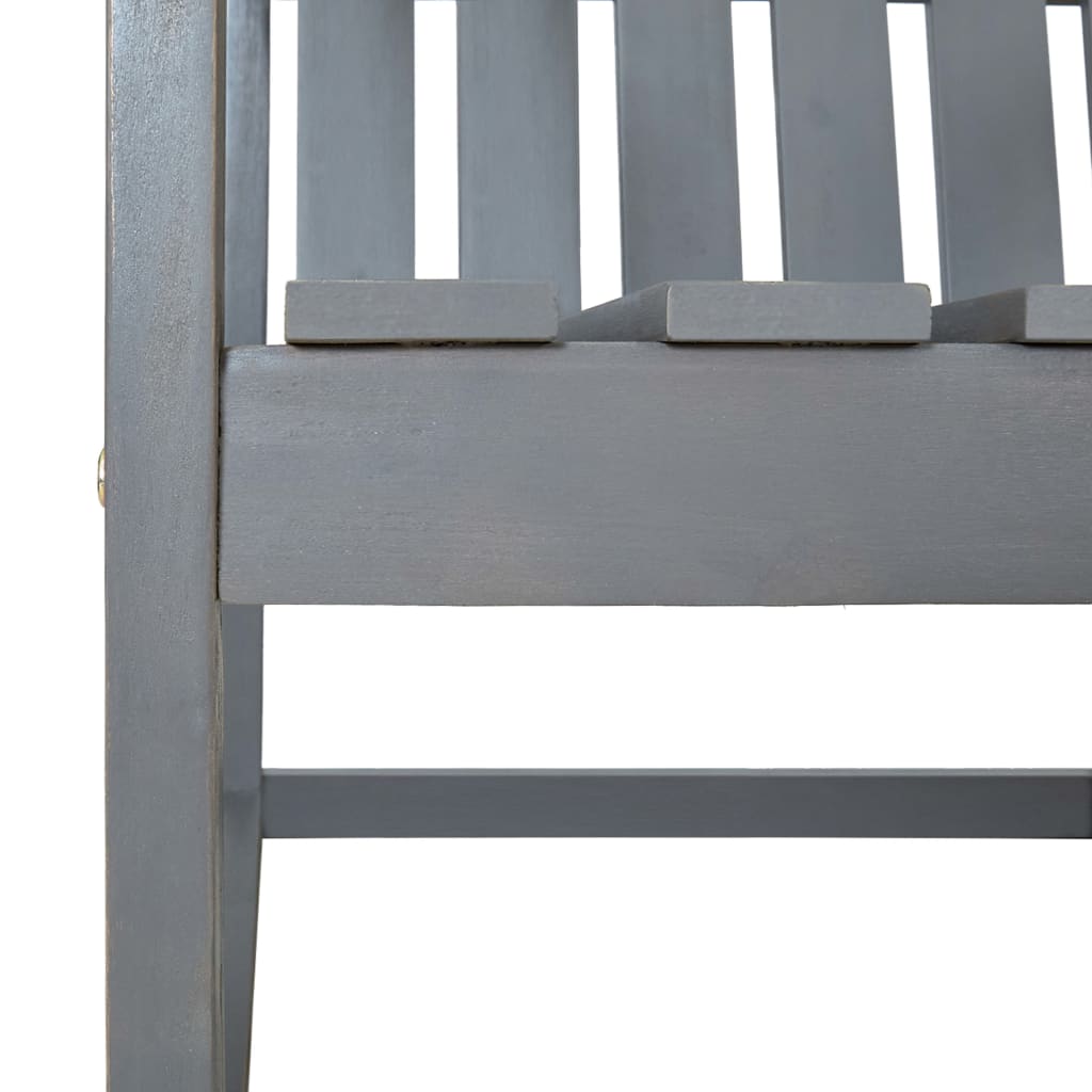 vidaXL Jardin 2 st massif acaciahout gris