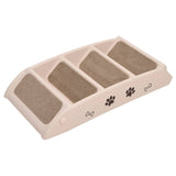 vidaXL Hondentrap panneau d'encre 62x40x49,5 cm crème