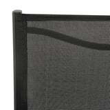 vidaXL Tuinstoelen 2 st textileen en staal zwart en antracietkleurig