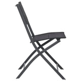 vidaXL Tuinstoelen inklapbaar 2 st staal en textileen