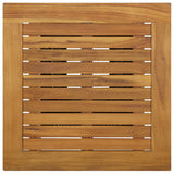 vidaXL Bartafel 60x60x110 cm poly rattan en massief acaciahout zwart