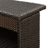 vidaXL Tuinbartafel 120x55x110 cm poly rattan bruin