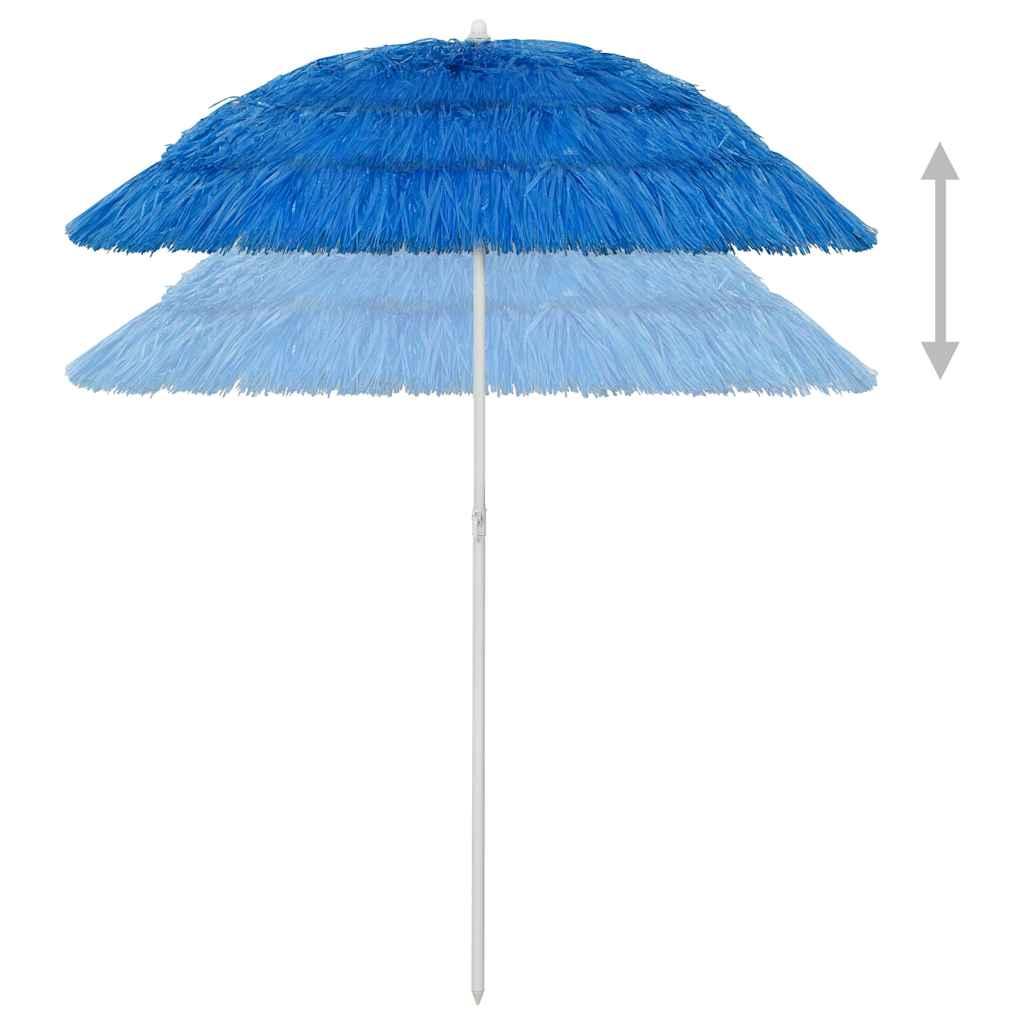 vidaXL Strandparasol Hawaï 180 cm blauw