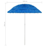 vidaXL Strandparasol Hawaï 180 cm blauw
